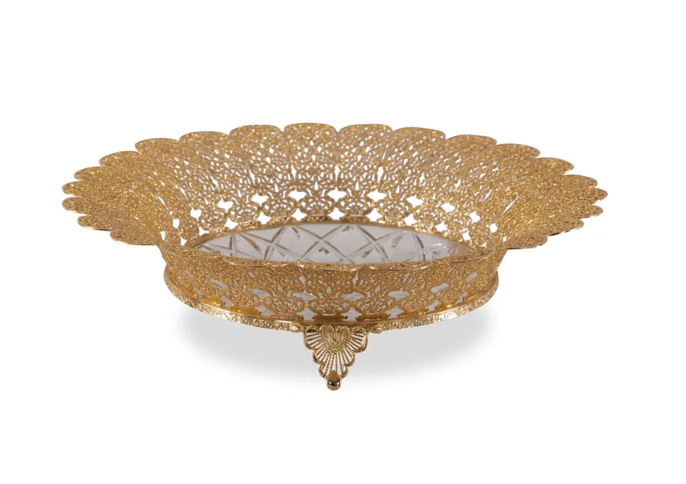 One Day Deal Carved Crystal Bowl | Maitland Smith - 8355-21