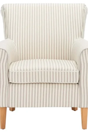 Order Now Safavieh Hazina Club Chair - Beige Stripe