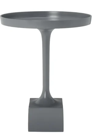 Safavieh Corvus Round Side Table - Dark Grey Grab Now