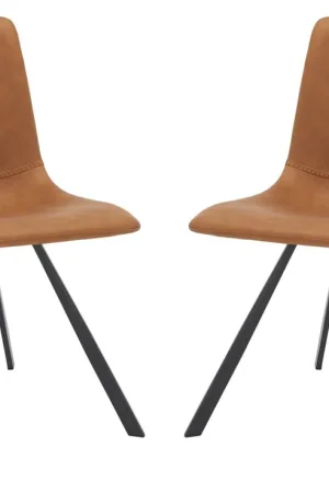 Safavieh Mika Dining Chair (Set of 2) - Cigar Brown Premium