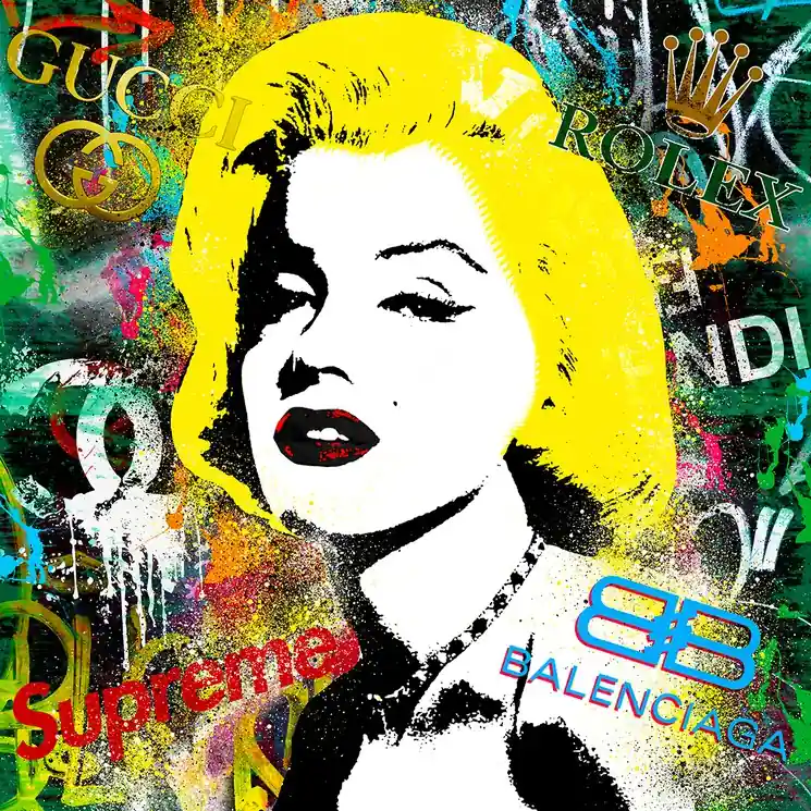 ▷ Marilyn as Chérie Ledoux by Agent X, 2022 | Giclée Print Fresh Stock