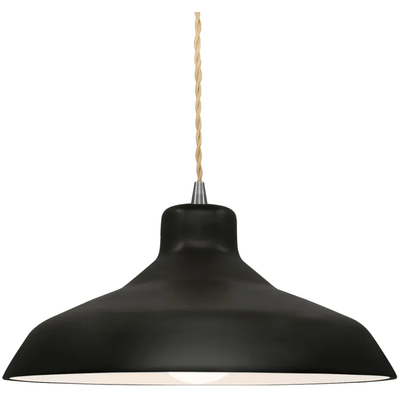 Radiance LED 13.5 inch Carbon Matte Black and Brushed Nickel Pendant Ceiling Light Fan Favorite