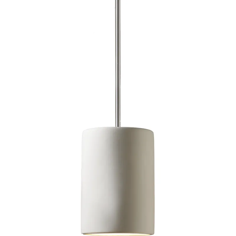 Radiance Collection LED 7 inch Canyon Clay with Brushed Nickel Pendant Ceiling Light Warranty Included