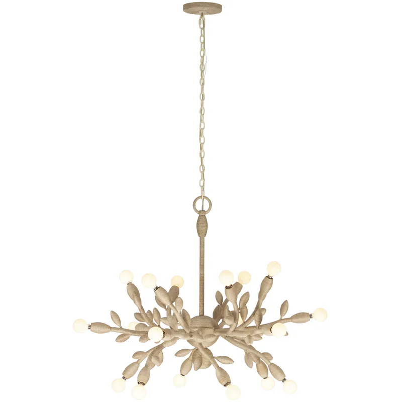Original Branche 18 Light 36 inch Warm Ivory Pendant Ceiling Light