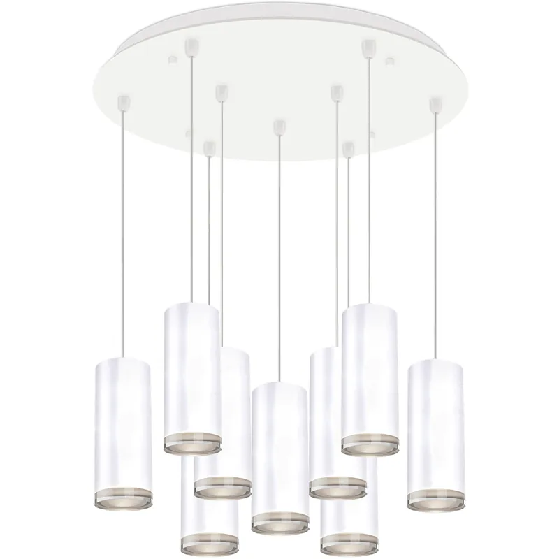Cameo LED 17.75 inch White Multi Pendant Ceiling Light Budget