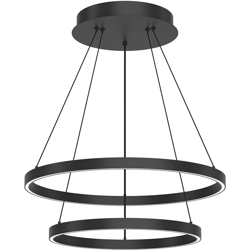 Cerchio 23.63 inch Black Chandelier Ceiling Light Viral