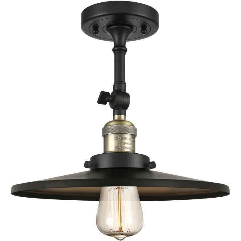 Franklin Restoration Appalachian LED 16 inch Satin Gold Semi-Flush Mount Ceiling Light Professional Grade