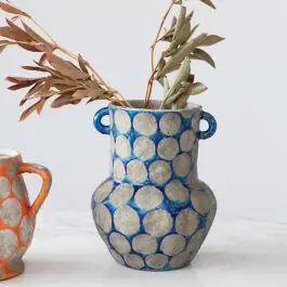 Buy Direct Terra Cotta Display Accent Collection Vase With Handles